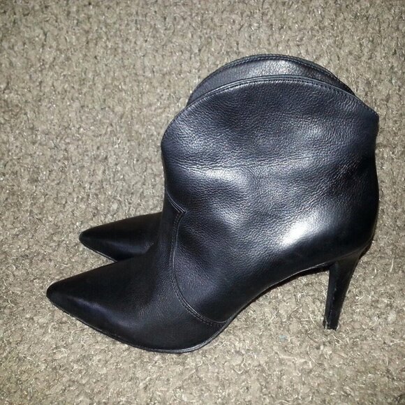 ASH-Booties/Boots-Black Leather-Lined Leather-Stilettos-SZ 37-6.5US-Excellent - Picture 3 of 7